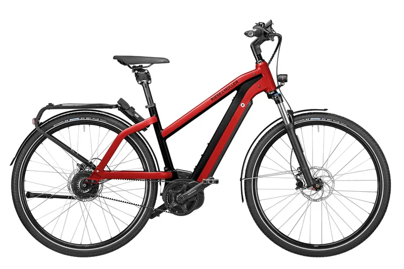 Riese and Muller Charger Mixte GT Silent Electric Bike Electric Red Metallic-1